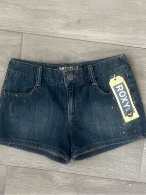 Roxy girls  Dark Wash Denim Shorts - size 16